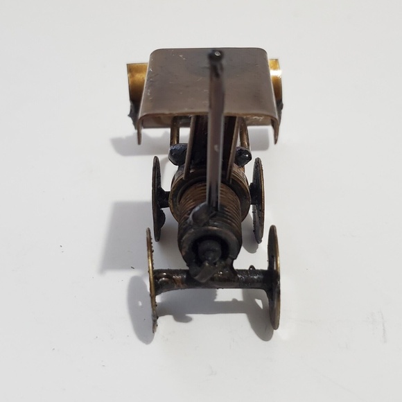 Spark Plug Hand Crafted Metal Sculpture Tractor Figurine Home Office Decor - Picture 4 of 8